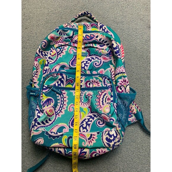 Vera Bradley Retired Print Waikiki Paisley Large Campus School Work Backpack